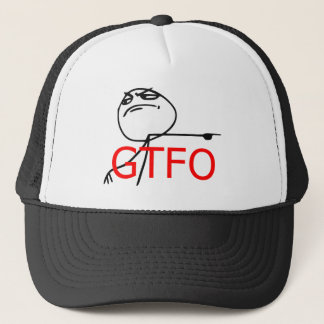 Gorra De Camionero GTFO salen de la cara Meme cómico de la rabia del