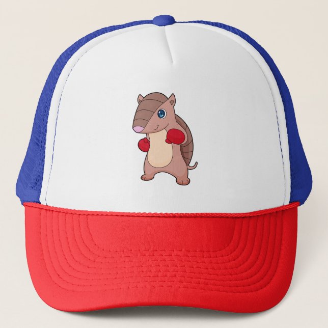 Gorra De Camionero Guantes de boxeo de boxeo de Armadillo (Anverso)