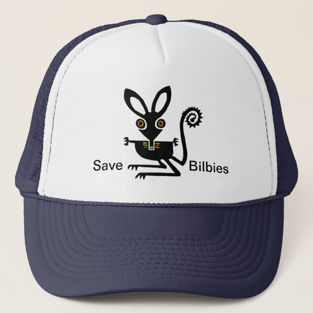 Gorra De Camionero Guardar BILBIES- Conservación - Ecología - Natural (Anverso)