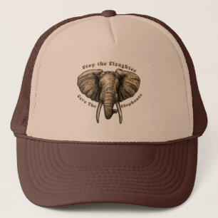 Gorra De Camionero Guardar el gráfico de los elefantes
