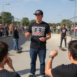 Gorra De Camionero Guardar La Pista De Patinaje Planeta