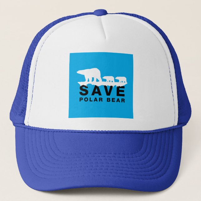 Gorra De Camionero Guardar oso polar (Anverso)