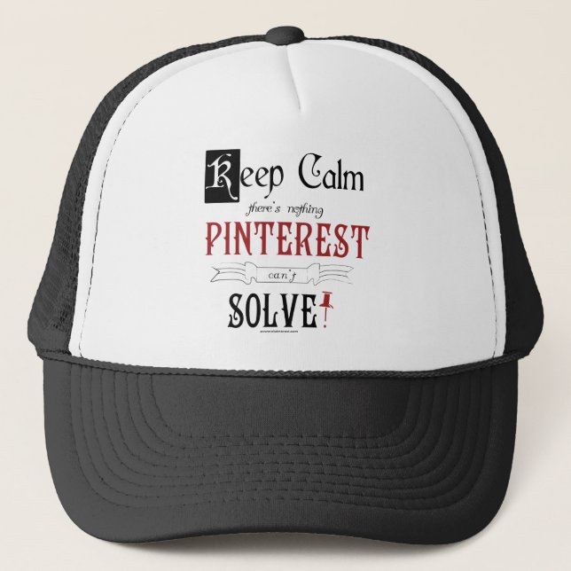 Gorra De Camionero Guarde la calma, allí que no es que nada Pinterest (Anverso)
