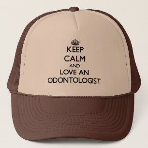 Gorra De Camionero Guarde la calma y ame a un odontólogo
