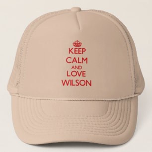 Gorra De Camionero Guarde la calma y ame Wilson