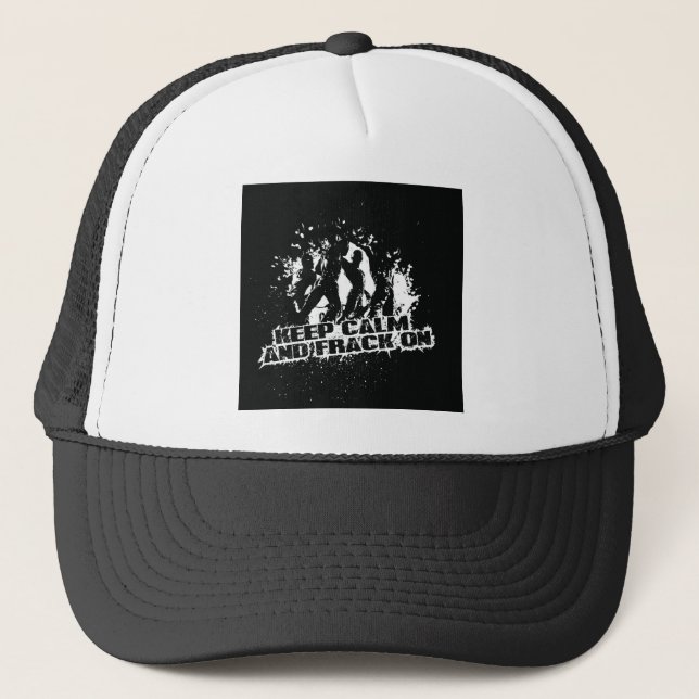 Gorra De Camionero Guarde la calma y Frack encendido (Anverso)