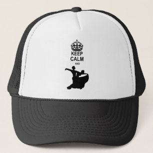 Gorra De Camionero Guarde la calma y la danza de salón de baile