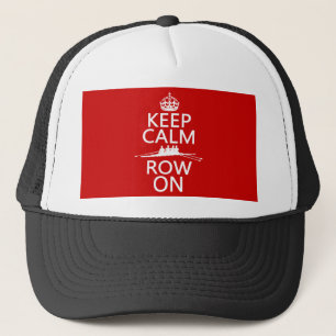 Gorra De Camionero Guarde la calma y la fila en (elija cualquier