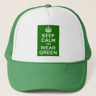 Gorra De Camionero GUARDE LA CALMA Y LLEVE EL VERDE para el día de