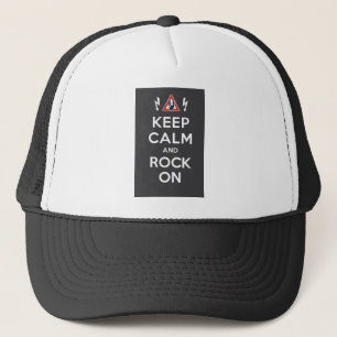 Gorra De Camionero Guarde la calma y oscile encendido