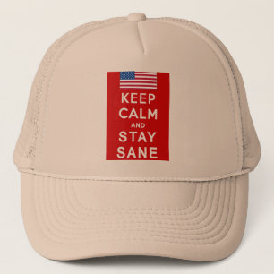 Gorra De Camionero GUARDE la CALMA Y PERMANEZCA las camisetas SANAS