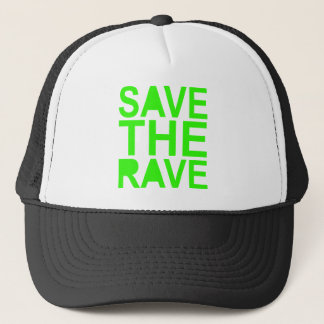 Gorra De Camionero Guarde la escena de los rave verde NU RAVE de los 