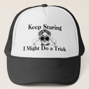Gorra De Camionero Guárdeme el mirar fijamente pudo hacer un truco