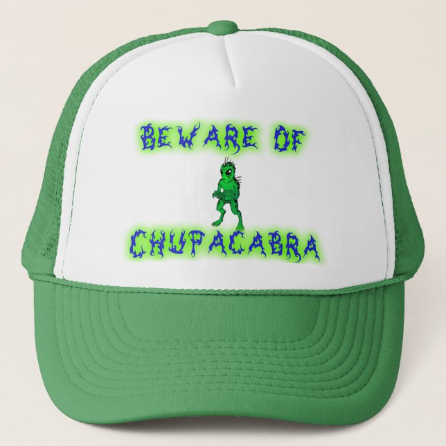 Gorra De Camionero Guárdese de Chupacabra (Anverso)