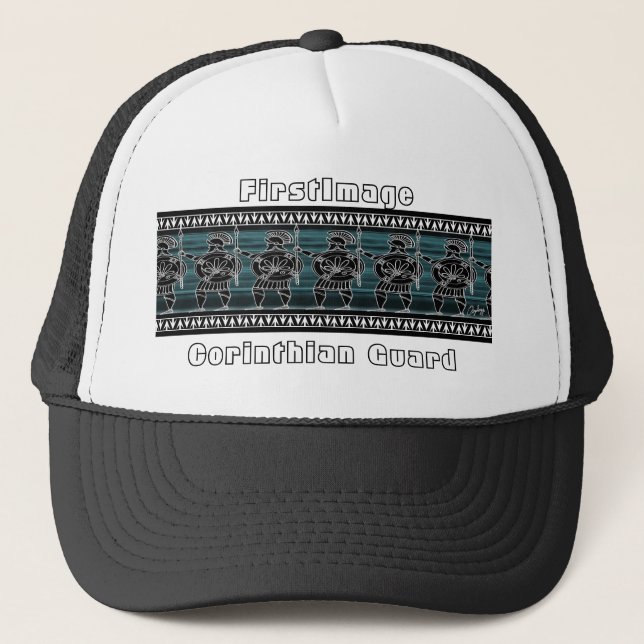 Gorra De Camionero Guardia de la figura negra griega (Anverso)