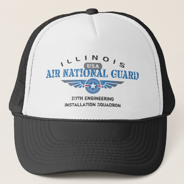 Gorra De Camionero Guardia Nacional del aire de Illinois - los (Anverso)