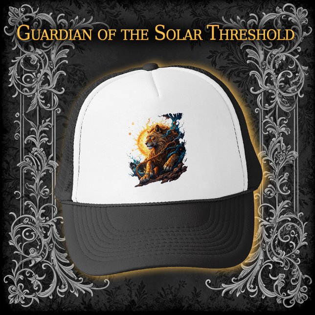Gorra De Camionero Guardián del Umbral Solar – León del Equilibrio (Subido por el creador)