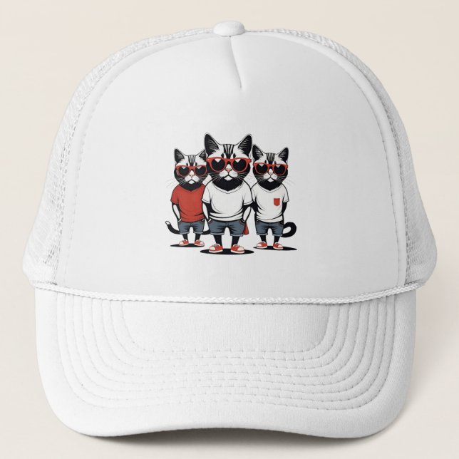 Gorra De Camionero Guay Cats Group (Anverso)