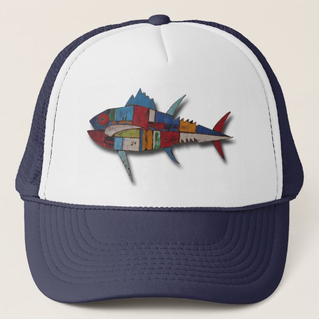 Gorra De Camionero Guay Fish Trucker Hat! (Anverso)