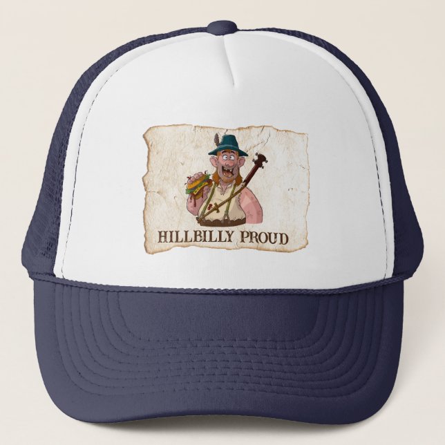 Gorra De Camionero Guay HillBilly: ¡Sombrero de camioneros orgulloso! (Anverso)