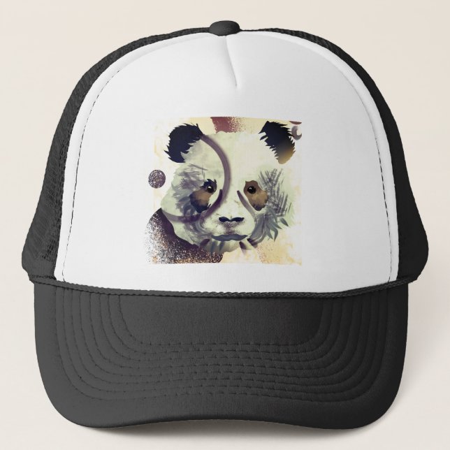 Gorra De Camionero Guay Panda Ilustracion Art (Anverso)