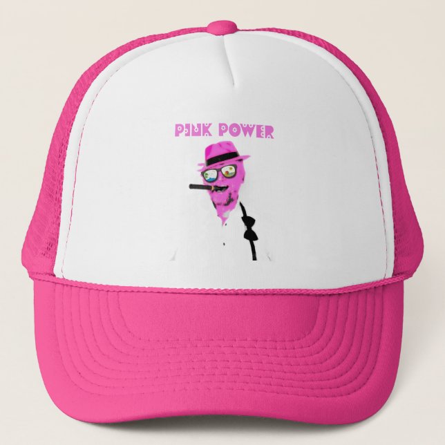 Gorra De Camionero Guay Pink Power Trucker Hat! (Anverso)