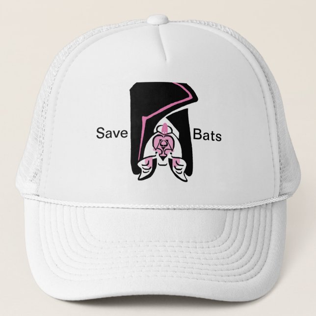 Gorra De Camionero Guay Save BATS - Halloween - Wildlife - (Anverso)