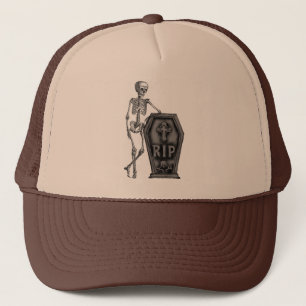 Gorra De Camionero Guay Skeleton con ataúd