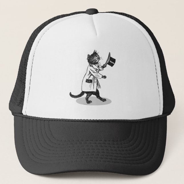 Gorra De Camionero Guay Top Hat Cat (Anverso)