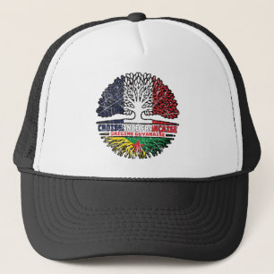 Gorra De Camionero Guayana Guyanesa Francia Árbol Rota Bandera