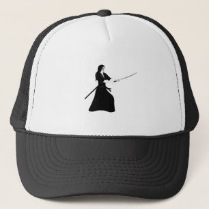 Gorra De Camionero Guerrera de Samurai con espada