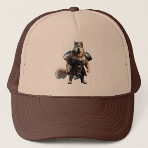 Gorra De Camionero Guerrero Alaskan Malamute Perro, perro militar de