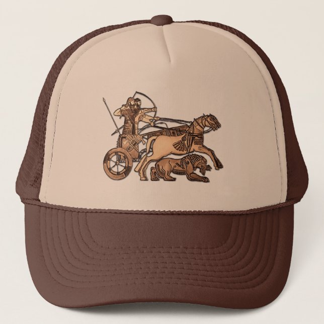 Gorra De Camionero Guerrero asirio Trucker Hat (Anverso)