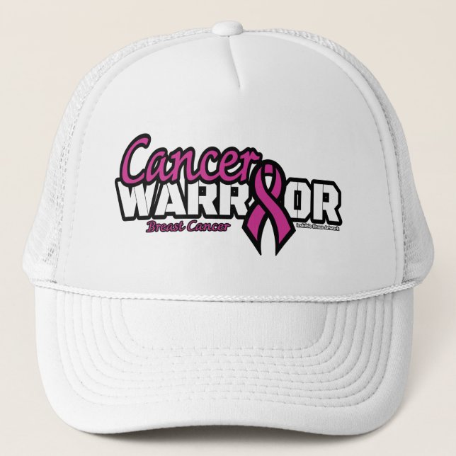 Gorra De Camionero Guerrero... Cáncer de Mama (Anverso)