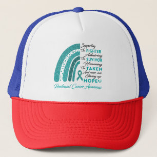 Gorra De Camionero Guerrero contra el cáncer peritoneal que apoya a u