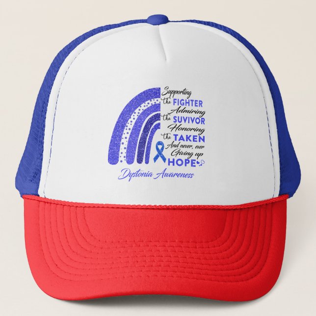 Gorra De Camionero Guerrero de Dystonia que apoya al luchador (Anverso)
