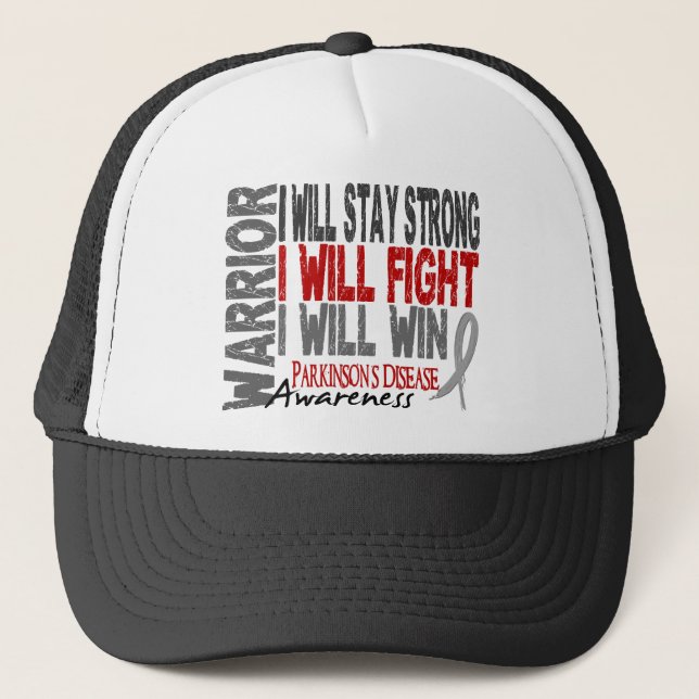 Gorra De Camionero Guerrero de la enfermedad de Parkinson (Anverso)