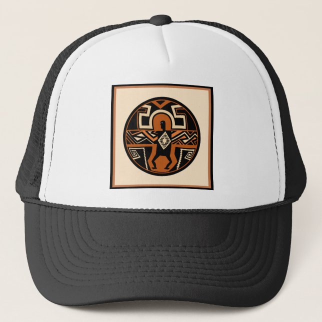 Gorra De Camionero Guerrero de Mimbres (Anverso)