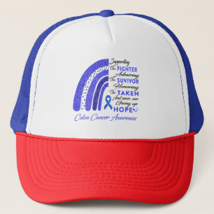 Gorra De Camionero Guerrero del cáncer de colon apoya a luchador