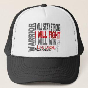 Gorra De Camionero Guerrero del cáncer de pulmón
