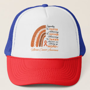 Gorra De Camionero Guerrero del cáncer uterino apoya a luchador