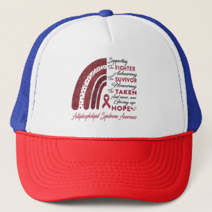 Gorra De Camionero Guerrero del Síndrome Antifosfolípido que apoya la