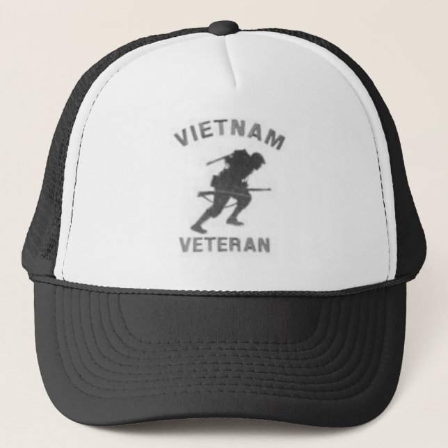 Gorra De Camionero Guerrero del veterano de Vietnam (Anverso)