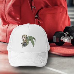 Gorra De Camionero Guerrero Elfo Dragón Fantasía Mágico Medieval Melo