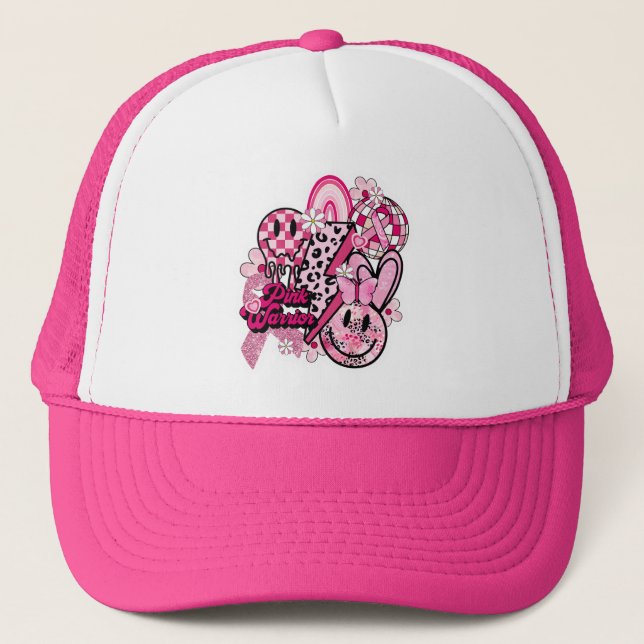 Gorra De Camionero Guerrero Rosa  (Anverso)