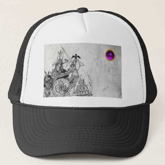 Gorra De Camionero GUERREROS GÓTICOS, caballeros bárbaros, fantasía (Anverso)
