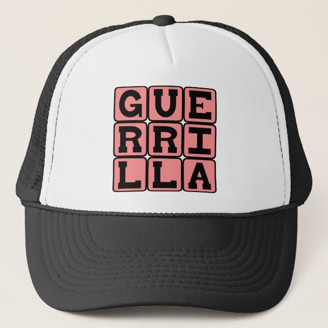 Gorra De Camionero Guerrilla, Estilo de Guerra (Anverso)