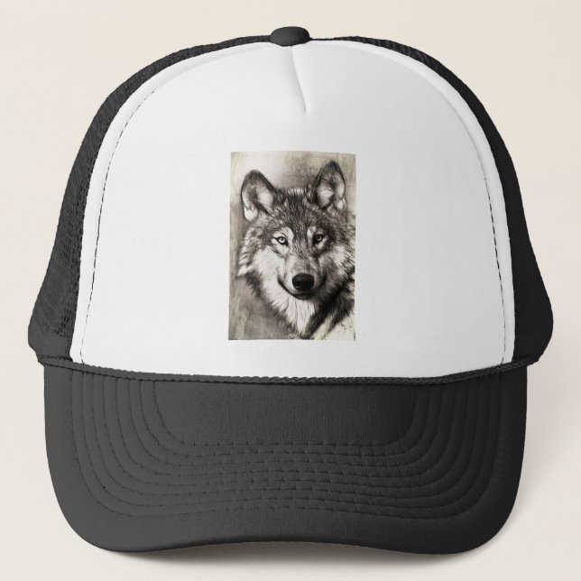 Gorra De Camionero Guía espiritual del arte fotográfico Wolf Amor ani (Anverso)