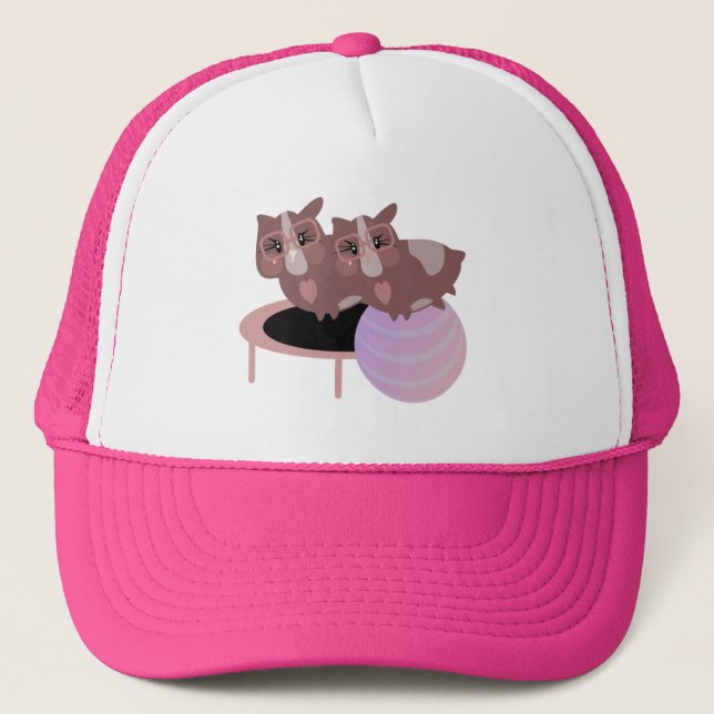 Gorra De Camionero Guinea Cerdos Fitness Funny Design (Anverso)