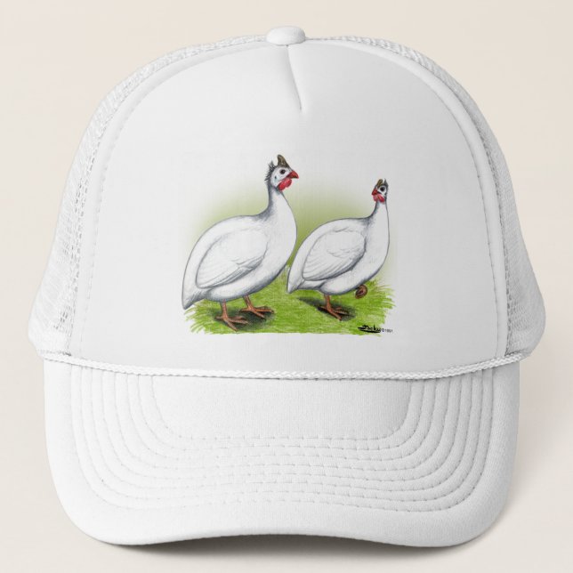 Gorra De Camionero Guineas: Blanco (Anverso)